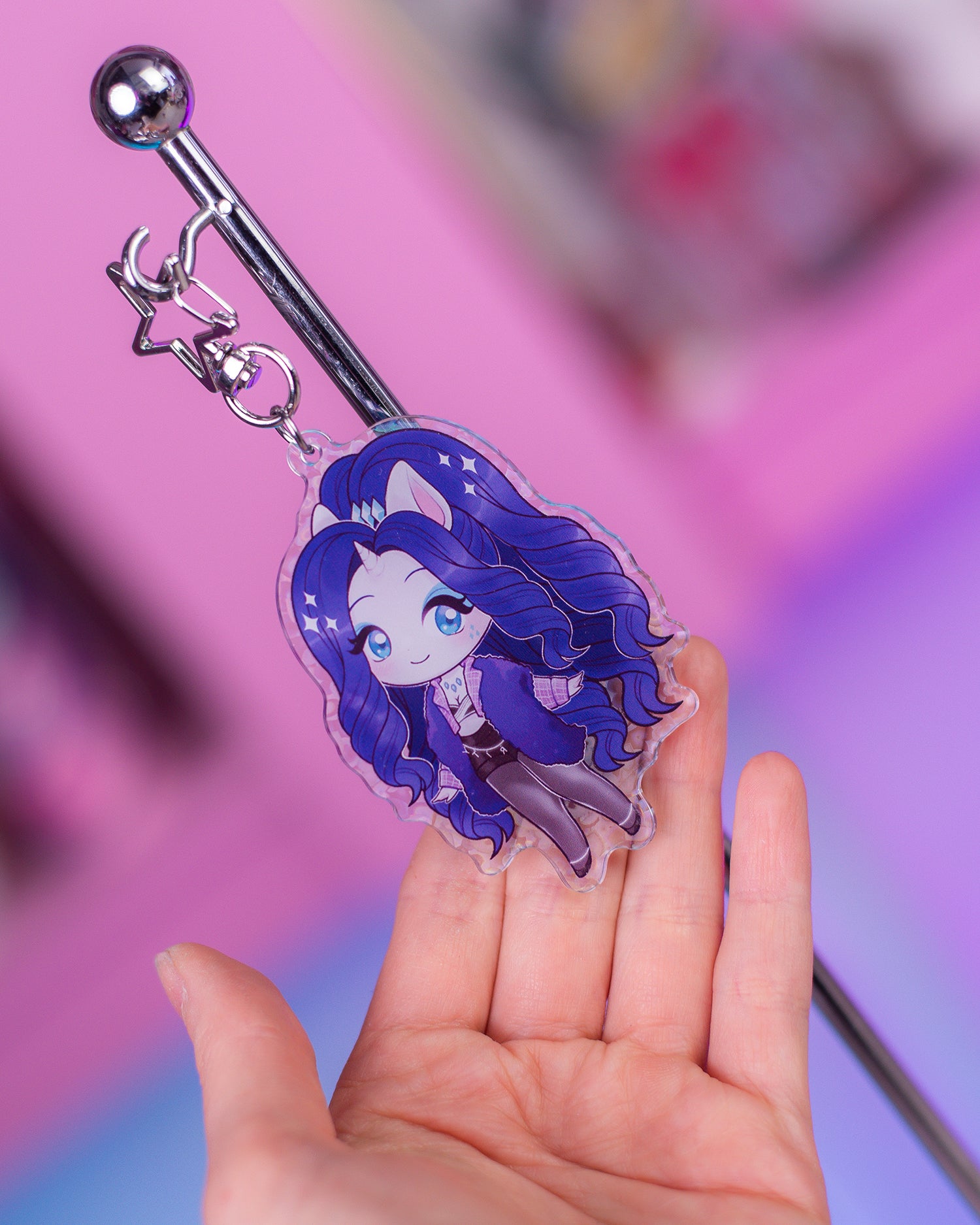 Holographic Keychain – MoonlightJewelDolls