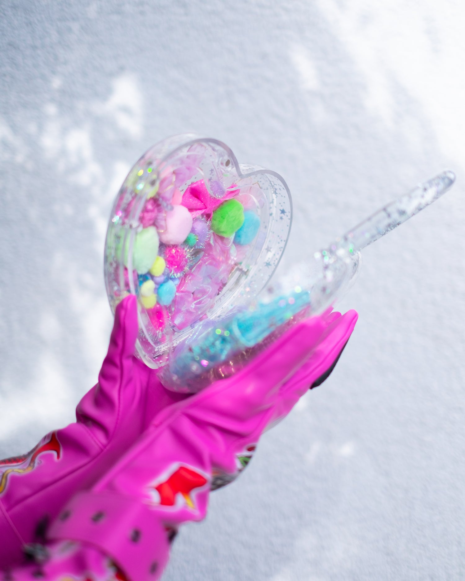 "SPRAKLY" Heart Purse