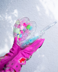 "SPRAKLY" Heart Purse