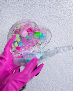 "SPRAKLY" Heart Purse