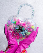 Load image into Gallery viewer, &quot;SPRAKLY&quot; Heart Purse
